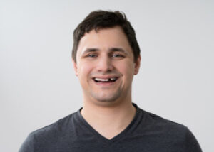 Man with a broken tooth