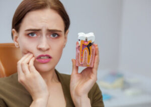 Tooth pain due to dental cavities